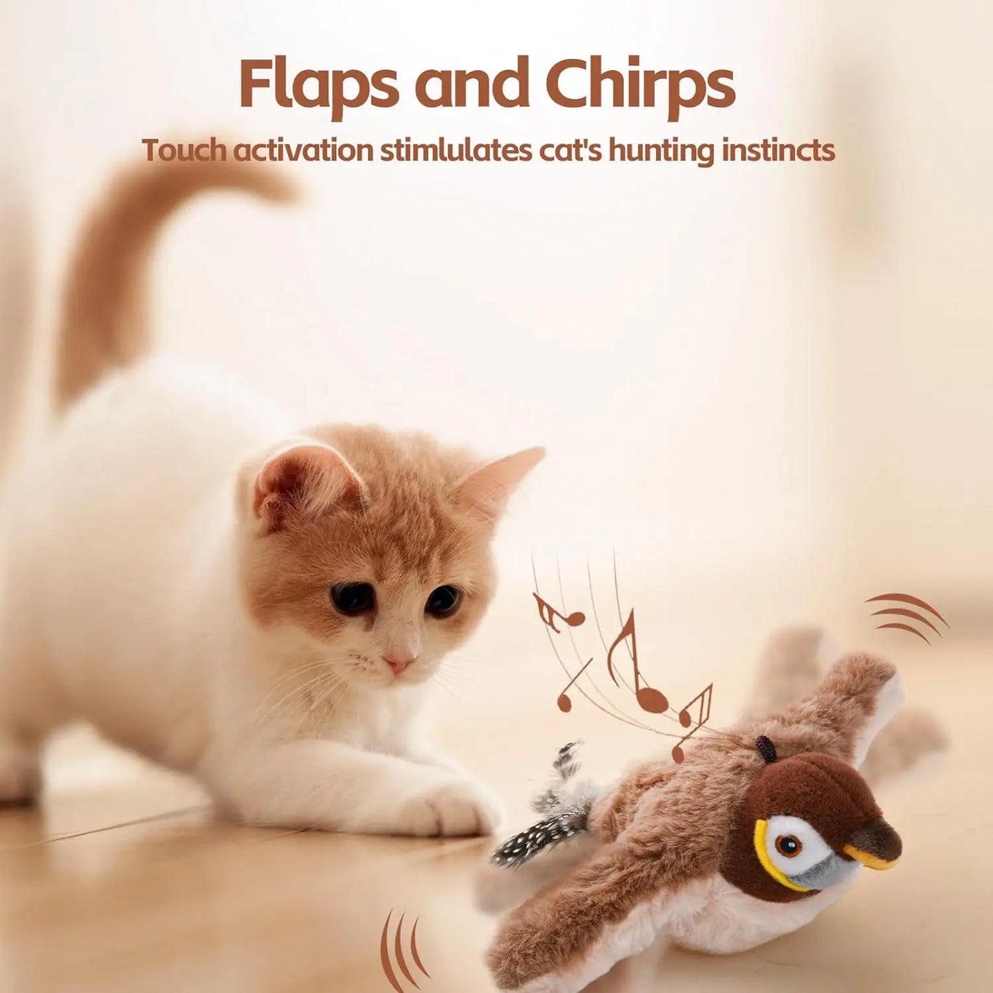 ChirpyFlap - Interactive Bird Toy for Cats